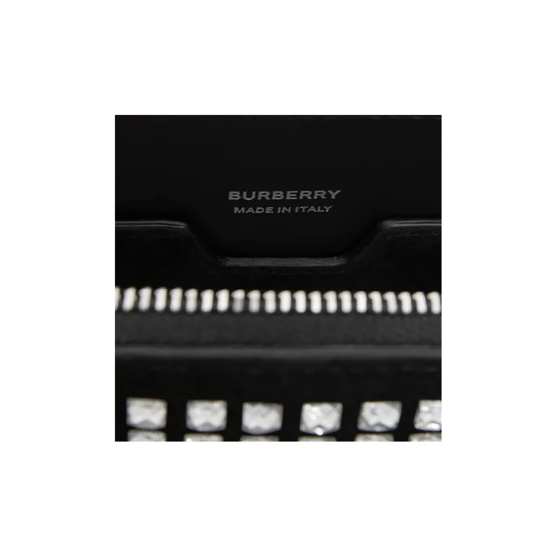 Burberry Suede Crossbody Bag Shoulder Bag Women's Black-6