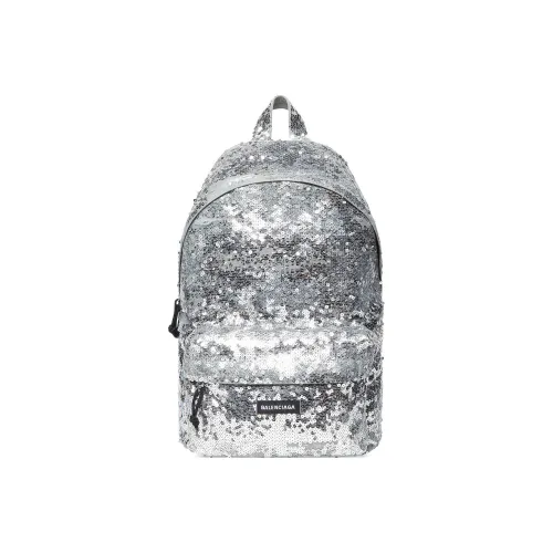 Balenciaga Explorer Polyester Backpack Regular Men's Silver