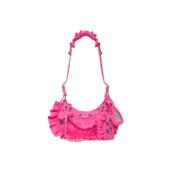 Balenciaga Le Cagole Polyamide Portable Crossbody Bag Shoulder Bag Mini Women's Peach Pink