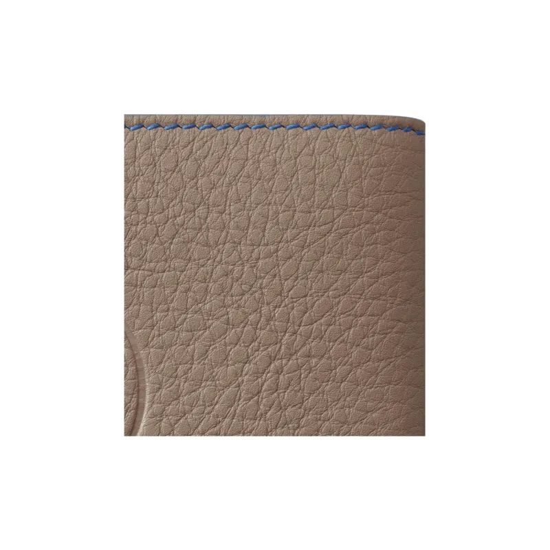 CARTIER Must De Cartier Textured Calfskin Card Holder Men's Taupe-4