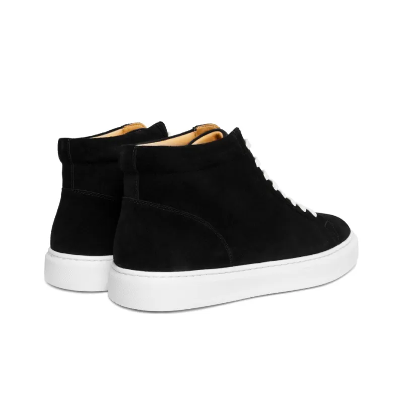 THOM WILLS High Top Skateboard Shoes Men's Black-3