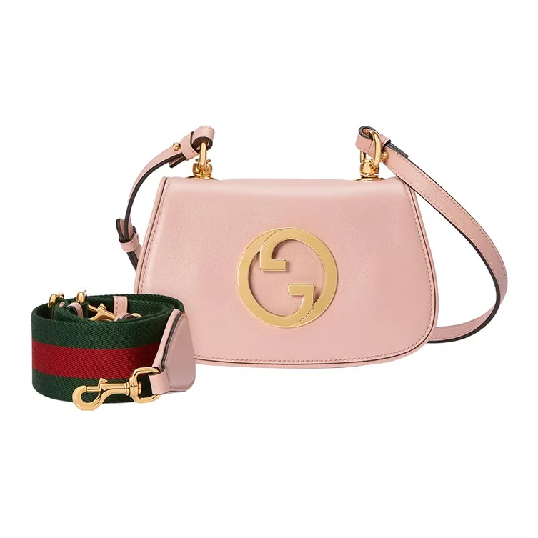 GUCCI Blondie Leather Handbags Shoulder Bag Crossbody Bag Mini Women's Light Pink-1