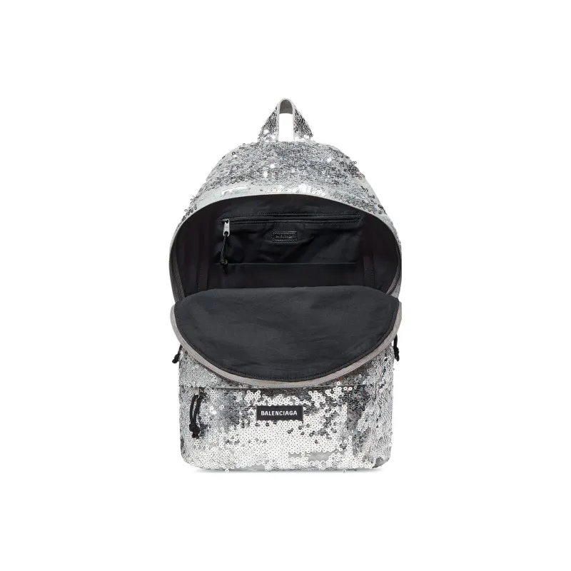Balenciaga Explorer Polyester Backpack Regular Men's Silver-4