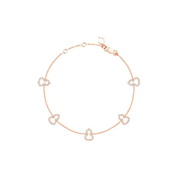 Qeelin Wulu 18k Rose Gold Diamonds Bracelets Women's