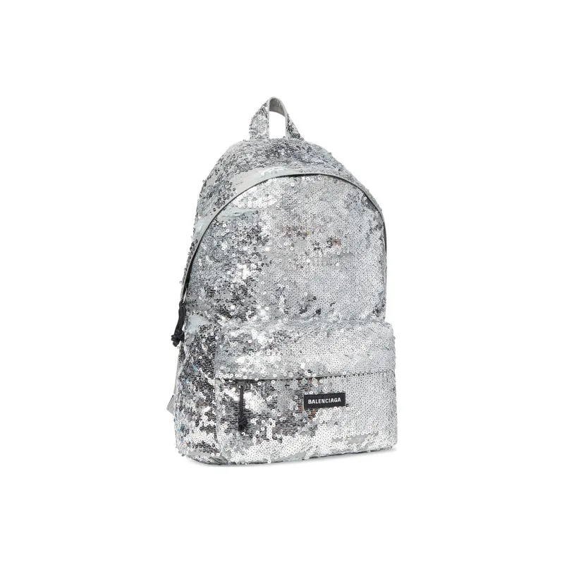 Balenciaga Explorer Polyester Backpack Regular Men's Silver-1