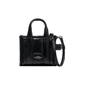 MARC JACOBS Lambskin Tote Bag, Shopping Bag, Handbag, Shoulder Bag, Crossbody Bag Mini Women's Black