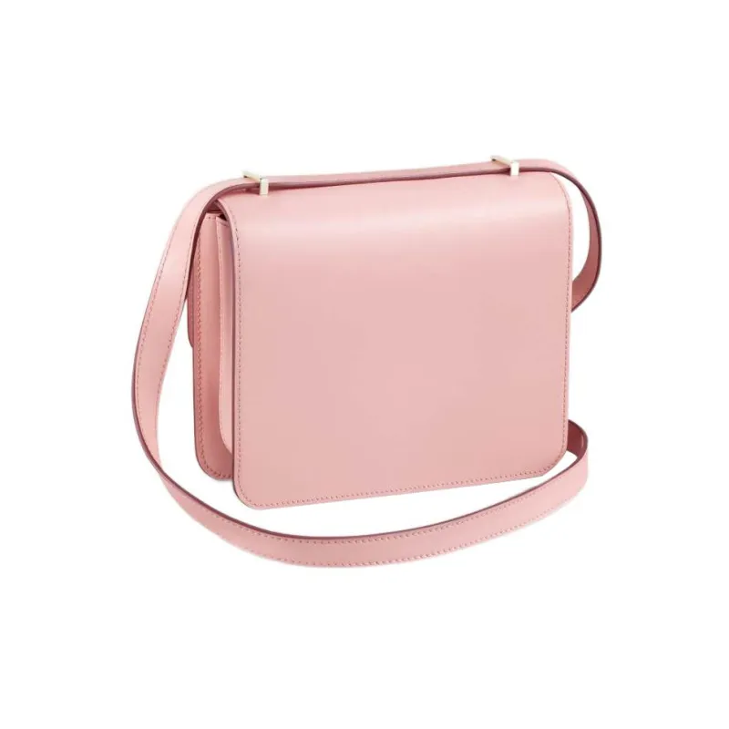CARTIER Double C Calfskin Shoulder Bag Crossbody Bag Mini Women's Pink-3