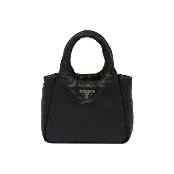 PRADA Soft Sheep Leather Tote Bag, Shopping Bag, Handbag Women's Black