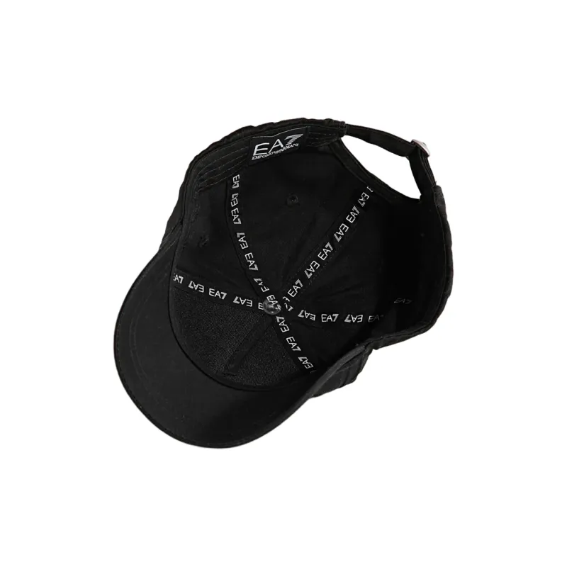 EMPORIO ARMANI Logo embossed Cotton Baseball Cap-1