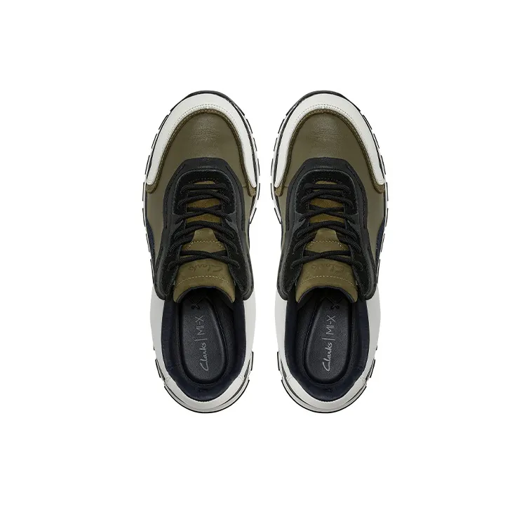 Clarks Low Top Casual Shoes Men's Olive Green-3