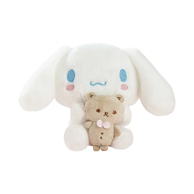 Sanrio Cinnamoroll Pink Heart Buddy Hug Collection Hug Baby Style Dolls Plush Pendant 12cm High-0