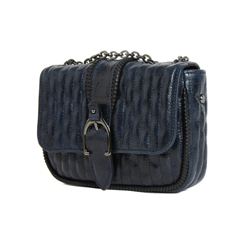 LONGCHAMP Leather Crossbody Bag Shoulder Bag Women's Black-1