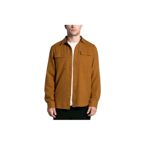 THE NORTH FACE Shirts Men Wooden Tan