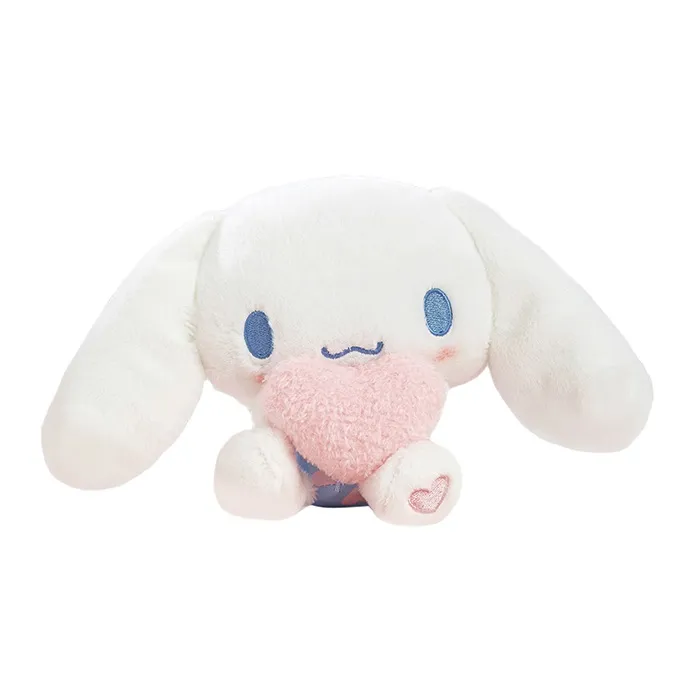 Sanrio Pink Heart Buddy Hug Collection Cinnamoroll Dolls Plush Doll 14cm Height-0