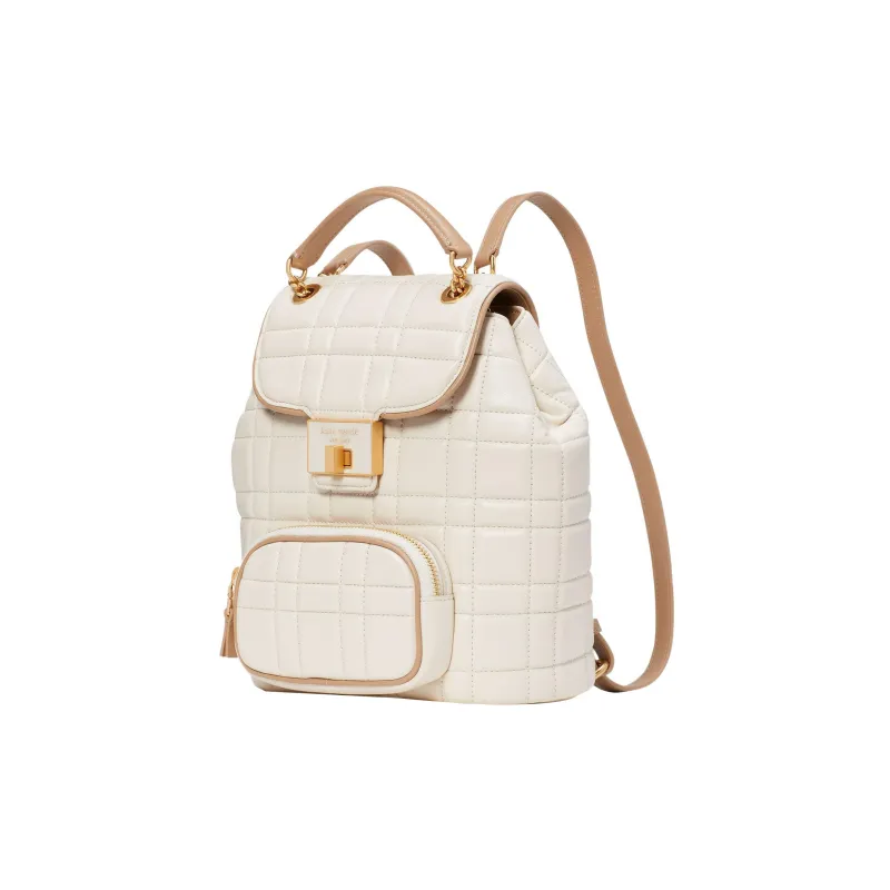 Kate Spade Evelyn Sheepskin Backpack Small Size Women's Ecru-2