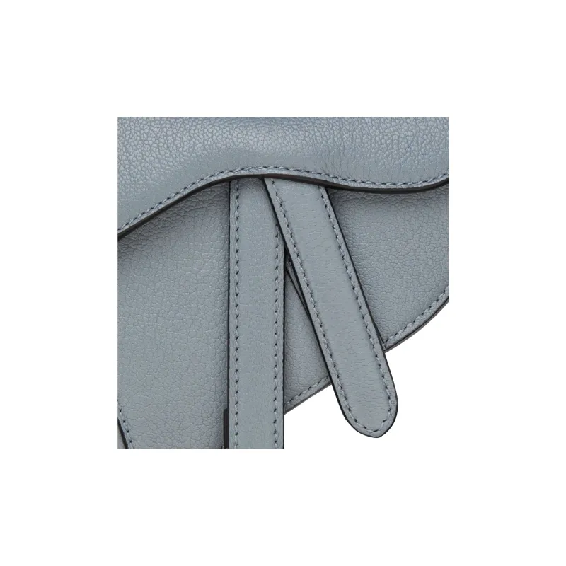DIOR Saddle Sheepskin Saddle Bag Shoulder Bag Crossbody Bag Handbag Extra Mini Women's Powder Blue/Haze Blue-6