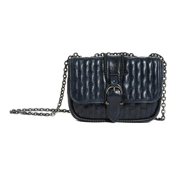 LONGCHAMP Leather Crossbody Bag Shoulder Bag Women's Black-2