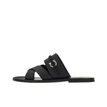 FERRAGAMO Gancini-embellished Leather Sandals