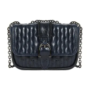 LONGCHAMP Leather Crossbody Bag Shoulder Bag Women's Black