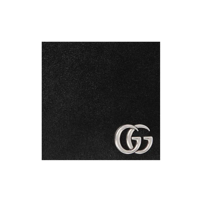 GUCCI GG Marmont Leather Wallet Regular Men's Black-5