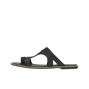 FERRAGAMO Slide Slippers Women's Black