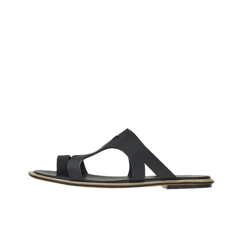 FERRAGAMO Slide Slippers Women's Black