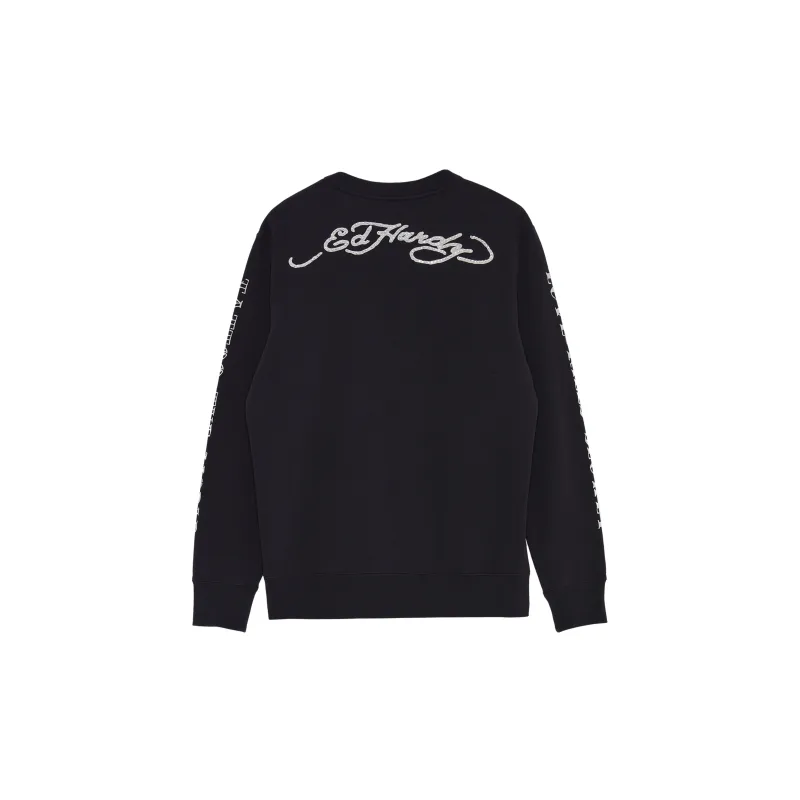 Ed Hardy Sweatshirts Men Black E1PAM274-1