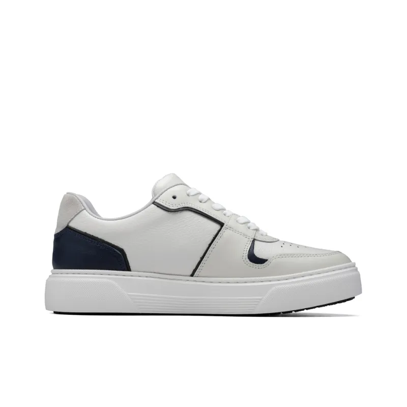 ROBERTA DI CAMERINO Cow Leather Stylish Skateboarding Shoes Men's White-1