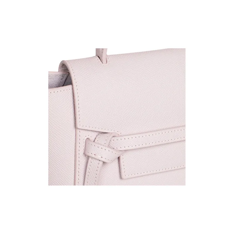 CELINE Grained Calfskin Catfish Bag Handbag Shoulder Bag Crossbody Bag Fanny Pack Women's Light Pink-4