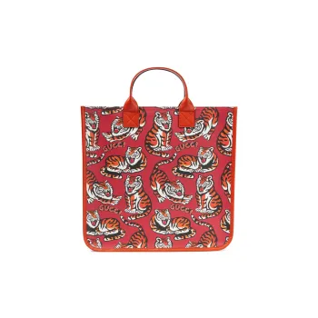 GUCCI Canvas Tote Bag Shopping Bag Handbag Kids' Red