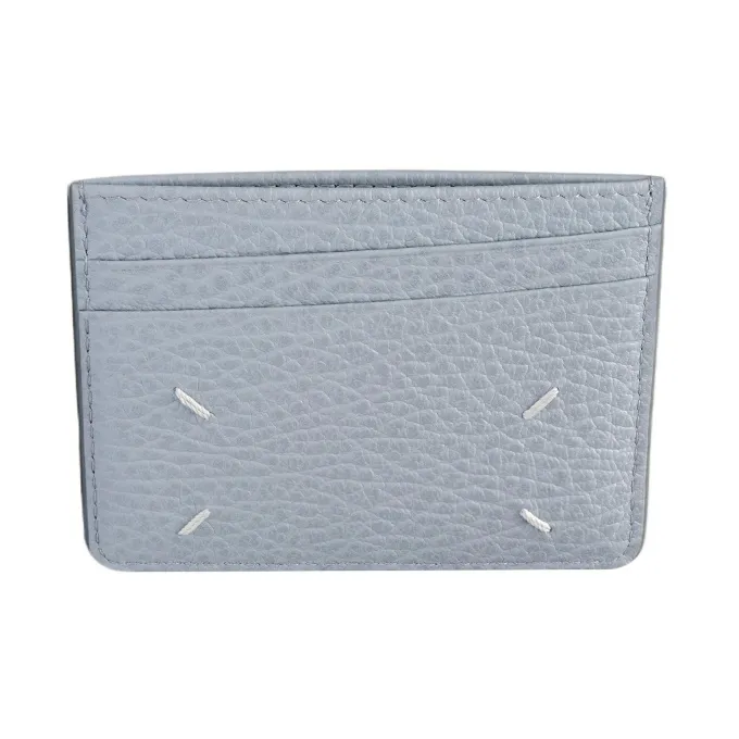 Maison Margiela Cow Leather Wallet Men's Light Blue-2