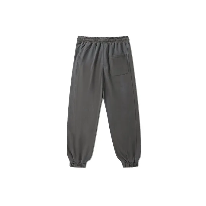 LAMLICKA Knitted Sweatpants Unisex Dark Gray-1