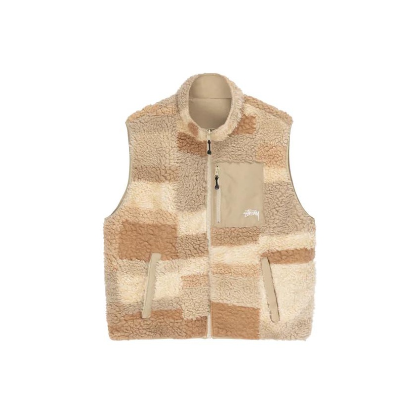 Stussy Colorblock Reversible Vest - POIZON