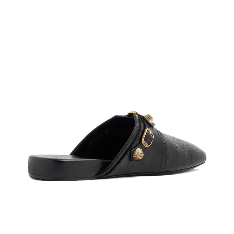 Balenciaga Cozy Beach Mukes 'Black'-4