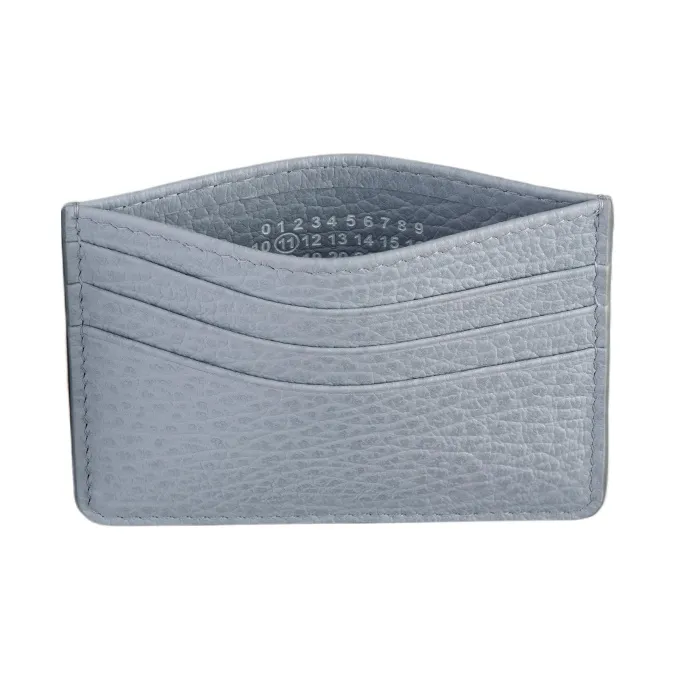 Maison Margiela Cow Leather Wallet Men's Light Blue-1