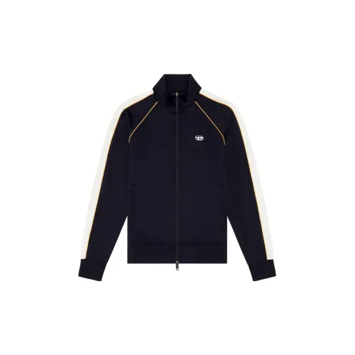 DIESEL OVAL-D Series Jackets Men Dark Black