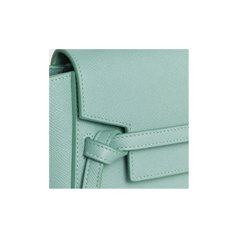 CELINE Grained Calfskin Catfish Bag Handbag Shoulder Bag Crossbody Bag Women's Mint Green-4