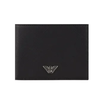 EMPORIO ARMANI Polyester Wallet Regular Men's Black