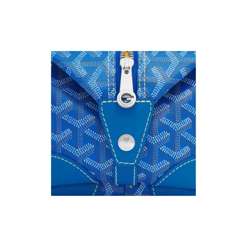 GOYARD Canvas With Calfskin Travel Bags Toiletry Bags Unisex Blue-3