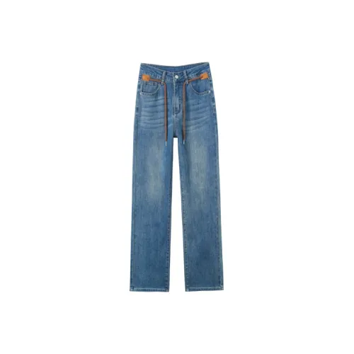 MITUAN Jeans Women's Vintage Blue