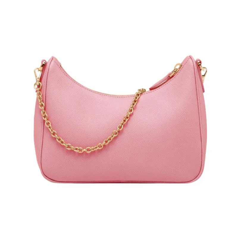 PRADA Re Edition Saffiano Leather Portable Crossbody Bag Shoulder Bag Women's Pink-1