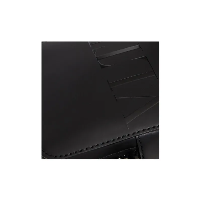 Valentino VLTN Calfskin Shoulder Bag, Crossbody Bag Small Size Men's Black-4