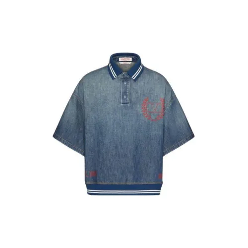 Valentino Polo Shirts Men Blue