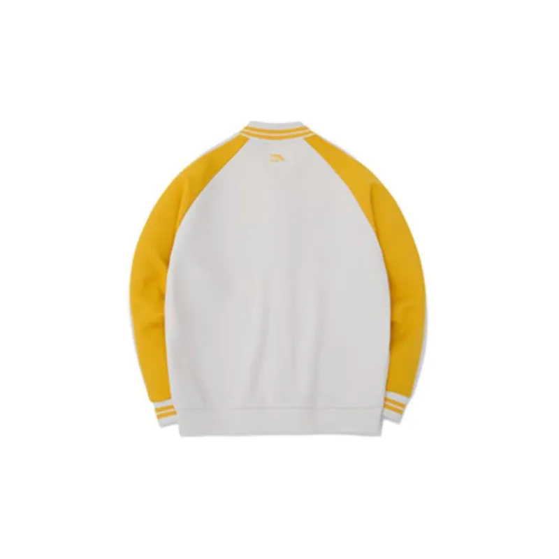 Anta Life Collection Baseball Jacket Unisex Malted Yellow-1