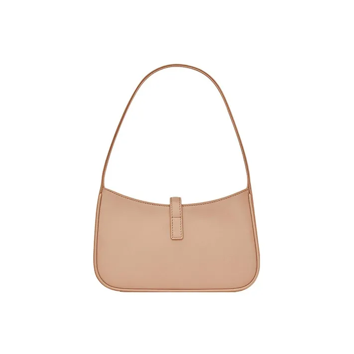 SAINT LAURENT Le 5 A 7 Mini Hobo Bag In Smooth Leather Rosy Sand-3
