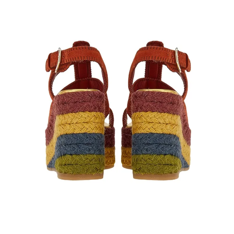 FERRAGAMO High Wedge-heel Espadrilles-4