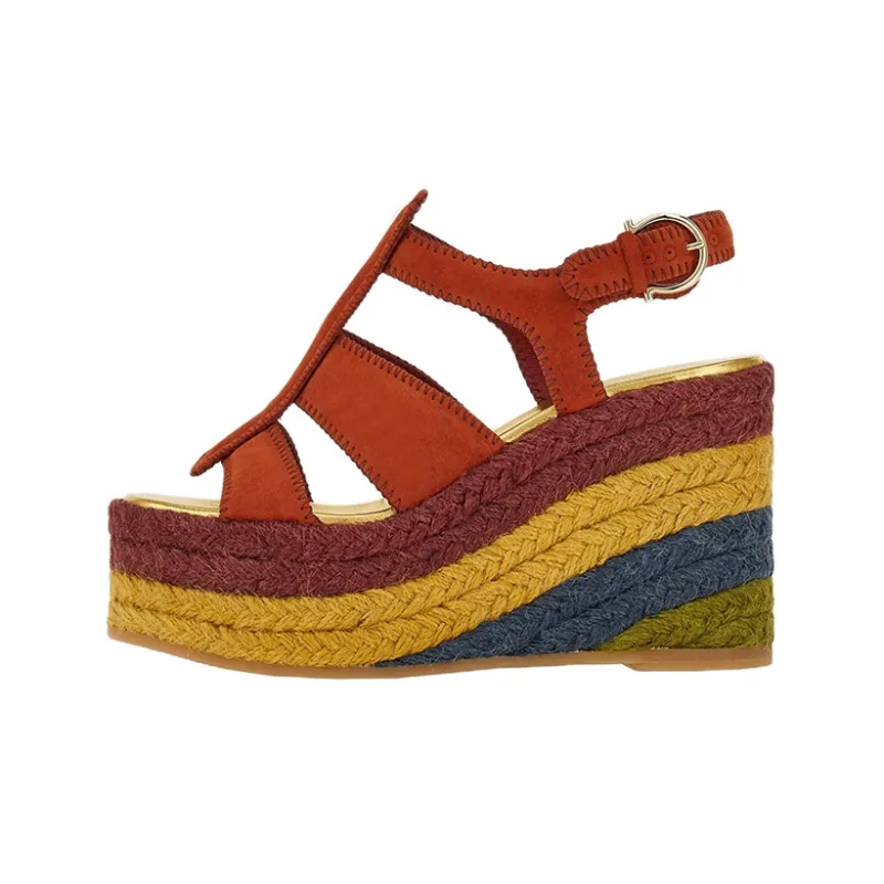 FERRAGAMO High Wedge-heel Espadrilles-0