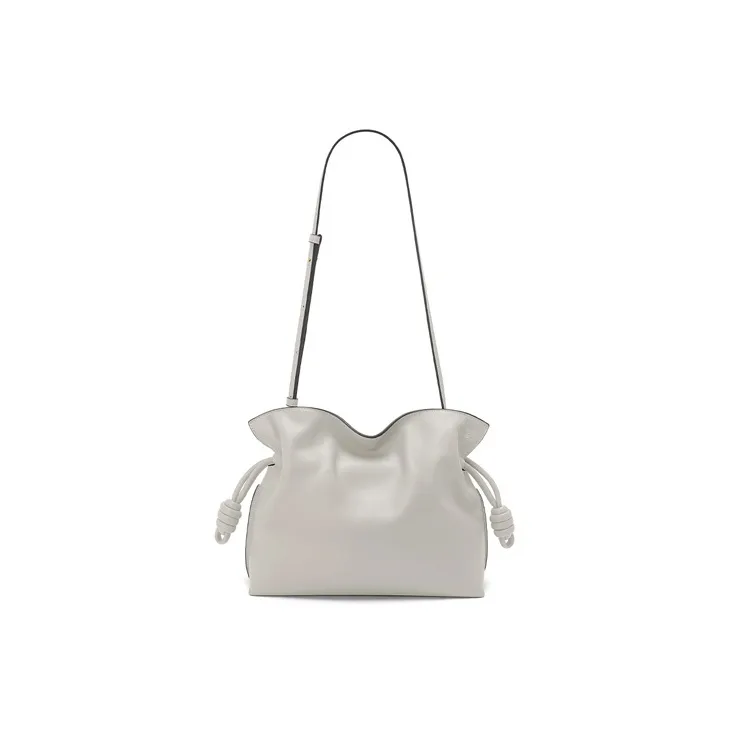 LOEWE Flamenco Clutch In Nappa Calfskin Ghost-3