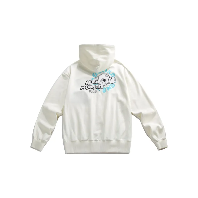 Guuka Sweatshirts Unisex Cream White-1