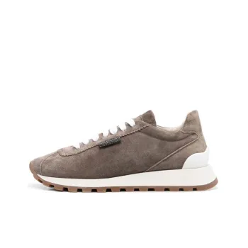 Brunello Cucinelli Monili-chain Suede Sneakers